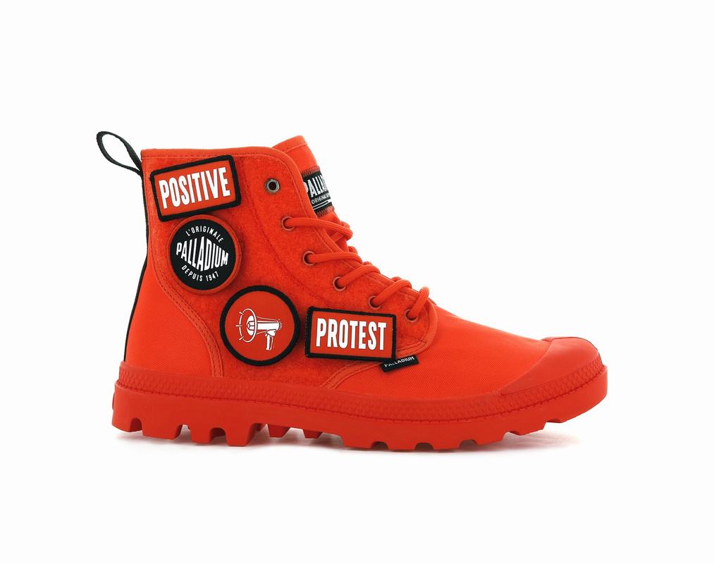 Palladium Pampa Hi Change Women's Boots Orange (JDHK03826)